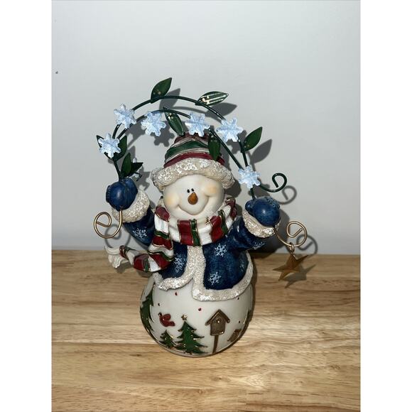 2002 Home Interior Resin Snow Friends Snowmen Figurines Christmas Set Of 3 - Picture 4 of 11